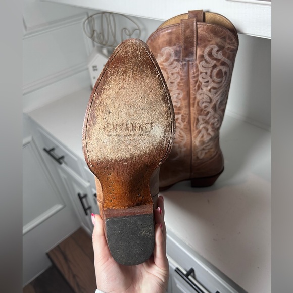 Shyanne Women’s Western Boots Size 8B Brown Leather Embroidered Cowboy Boots - Picture 5 of 8